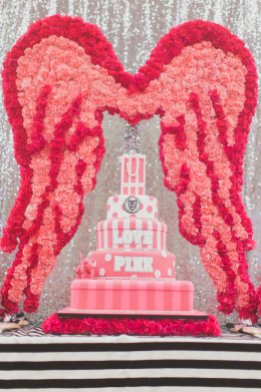 Victoria Secret PINK party houston event planner cake wings